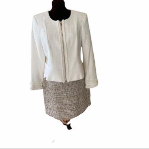 NWT Premise white tweed jacket